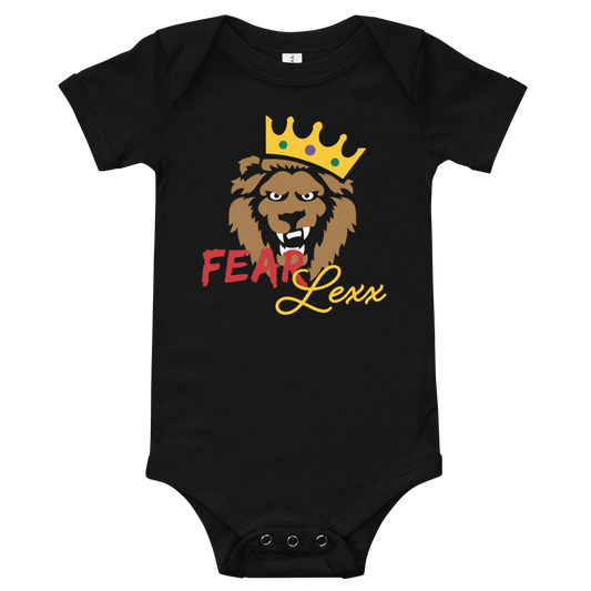 Baby short sleeve one piece (Red "fear")